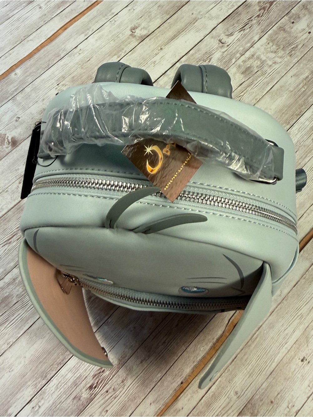 Loungefly Light Blue Dumbo Mini Backpack with Floppy Ears - Picture 4 of 7